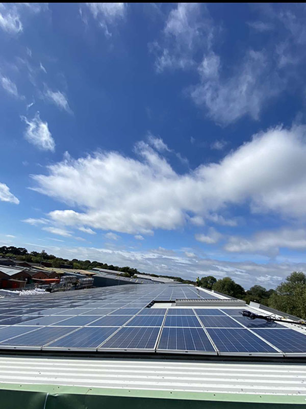commercial solar cleaning on panels