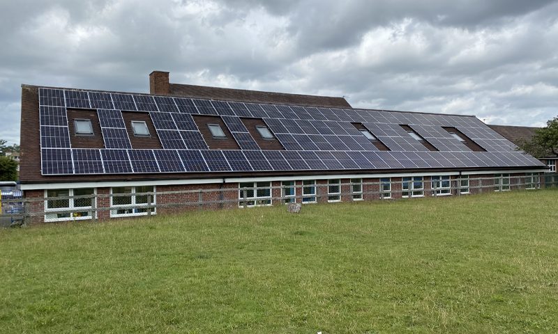 solar pv installation on commercial roof