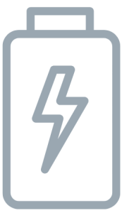 Grey battery logo